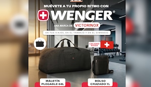 Wenger en Trome: bolso cruzado y maletín plegable desde S/ 49.90 para moverte con estilo