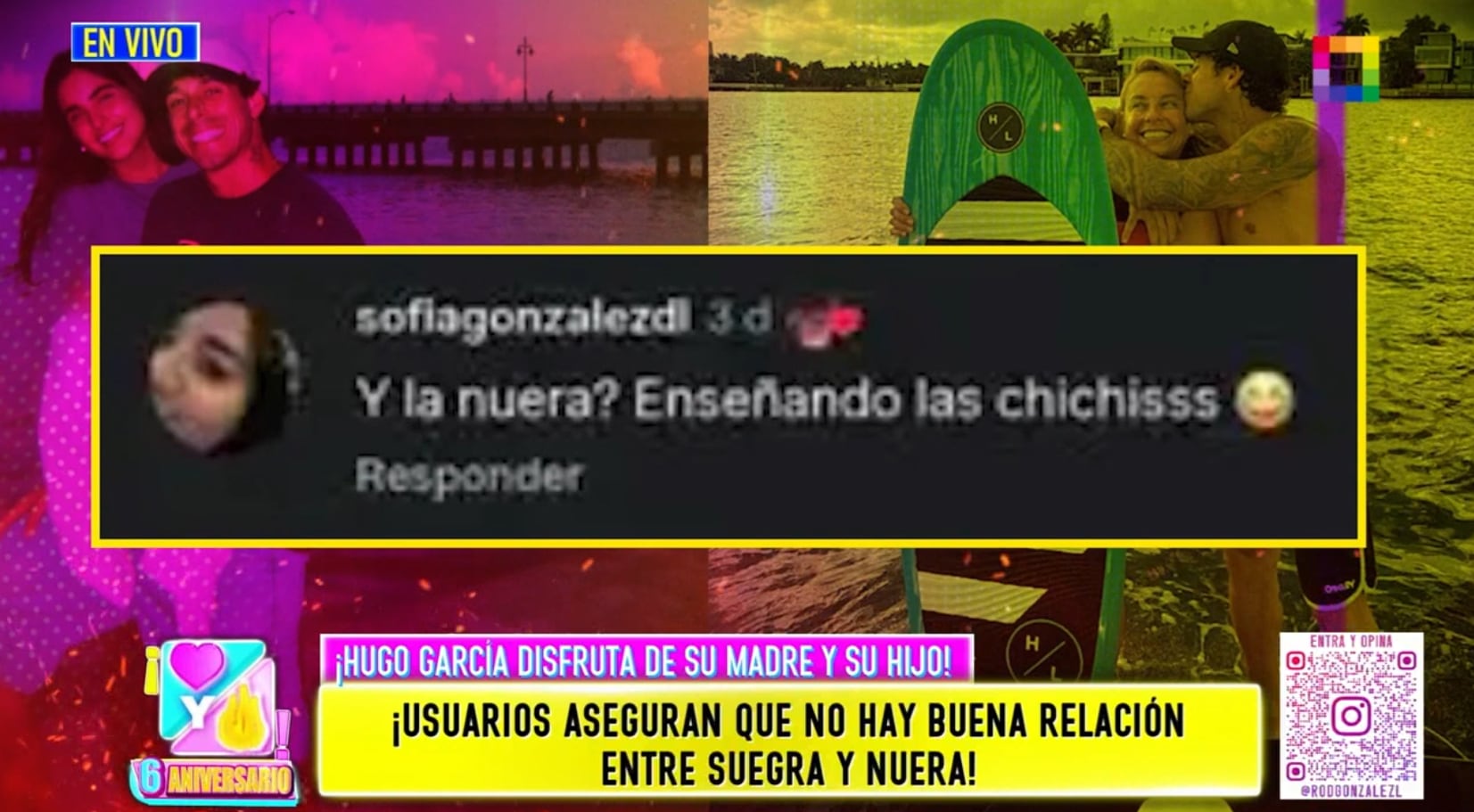 Mamá de Hugo García aprueba comentario en contra de Isabella Ladera.