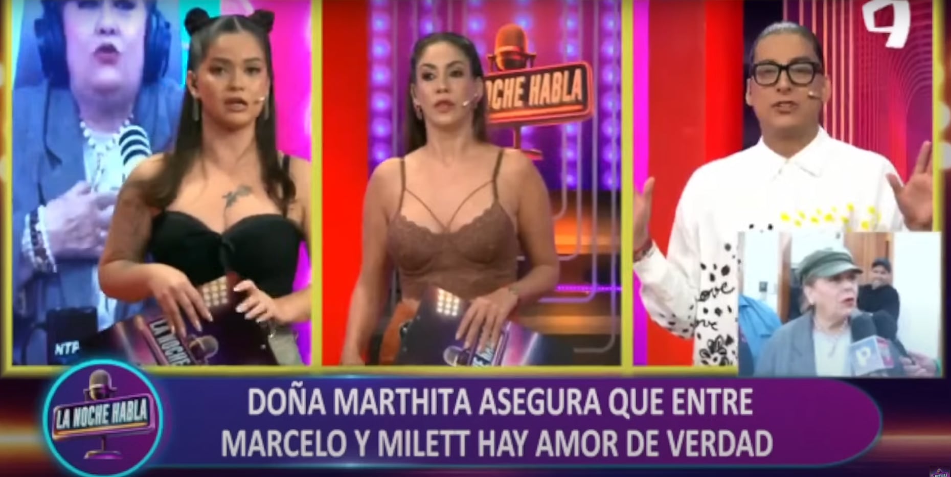 Conductora estalla en vivo y lanza fuertes comentarios contra Milett Figueroa. (Fuente: La noche habla - Panamericana)