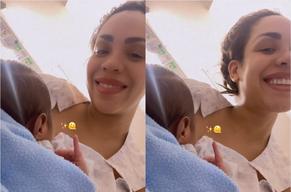 Mirella Paz dio a luz a su bebé.