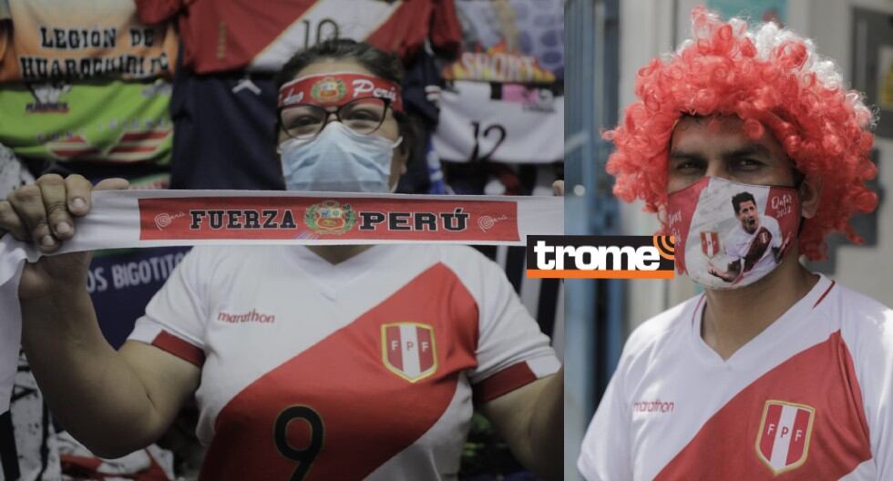En Gamarra crece la venta de camisetas incluso de polos alusivos a los jugadores. (Foto: Leandro Britto / Trome)