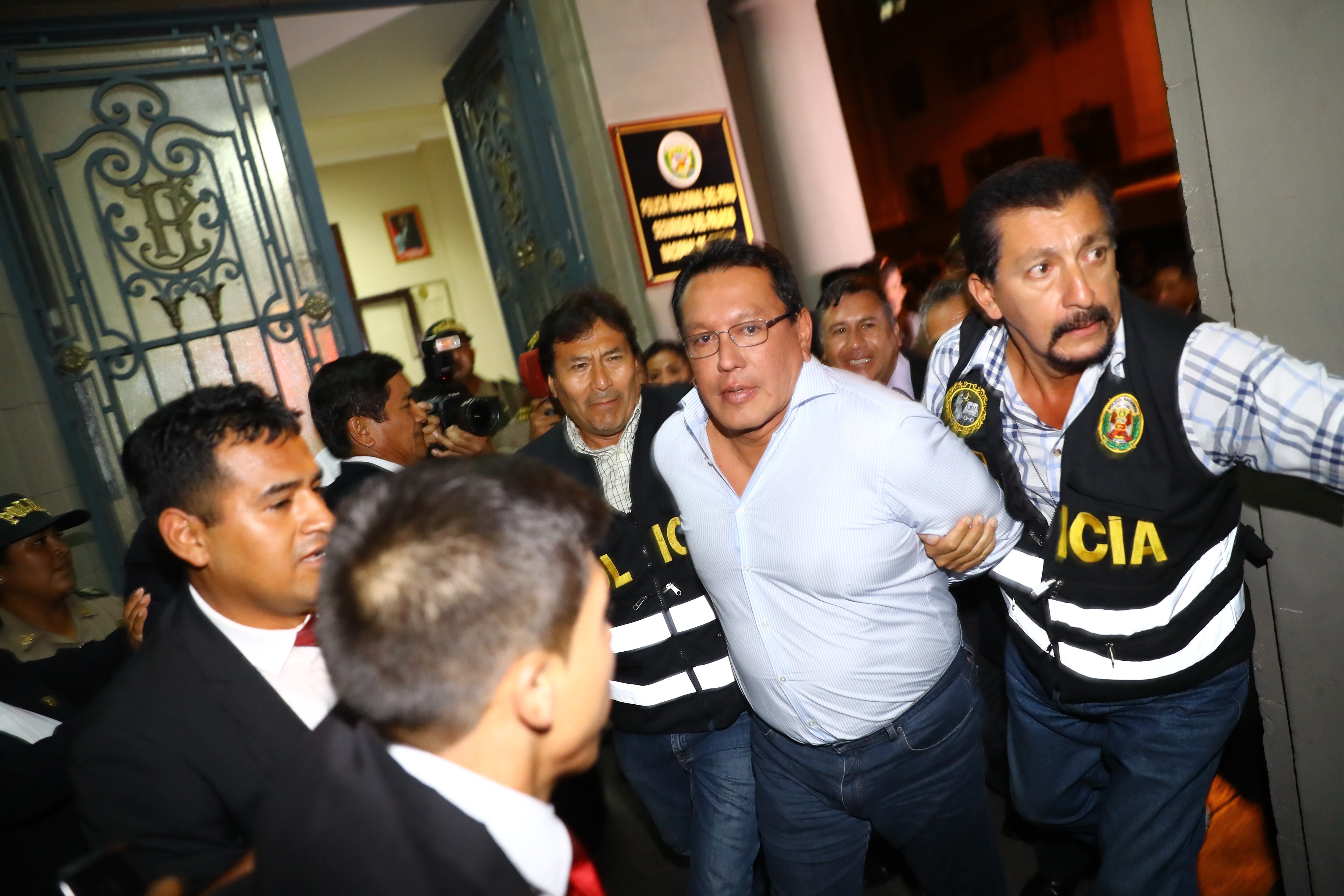 El día de la captura del exgobernador regional del Callao Félix Moreno. (Archivo El Comercio)