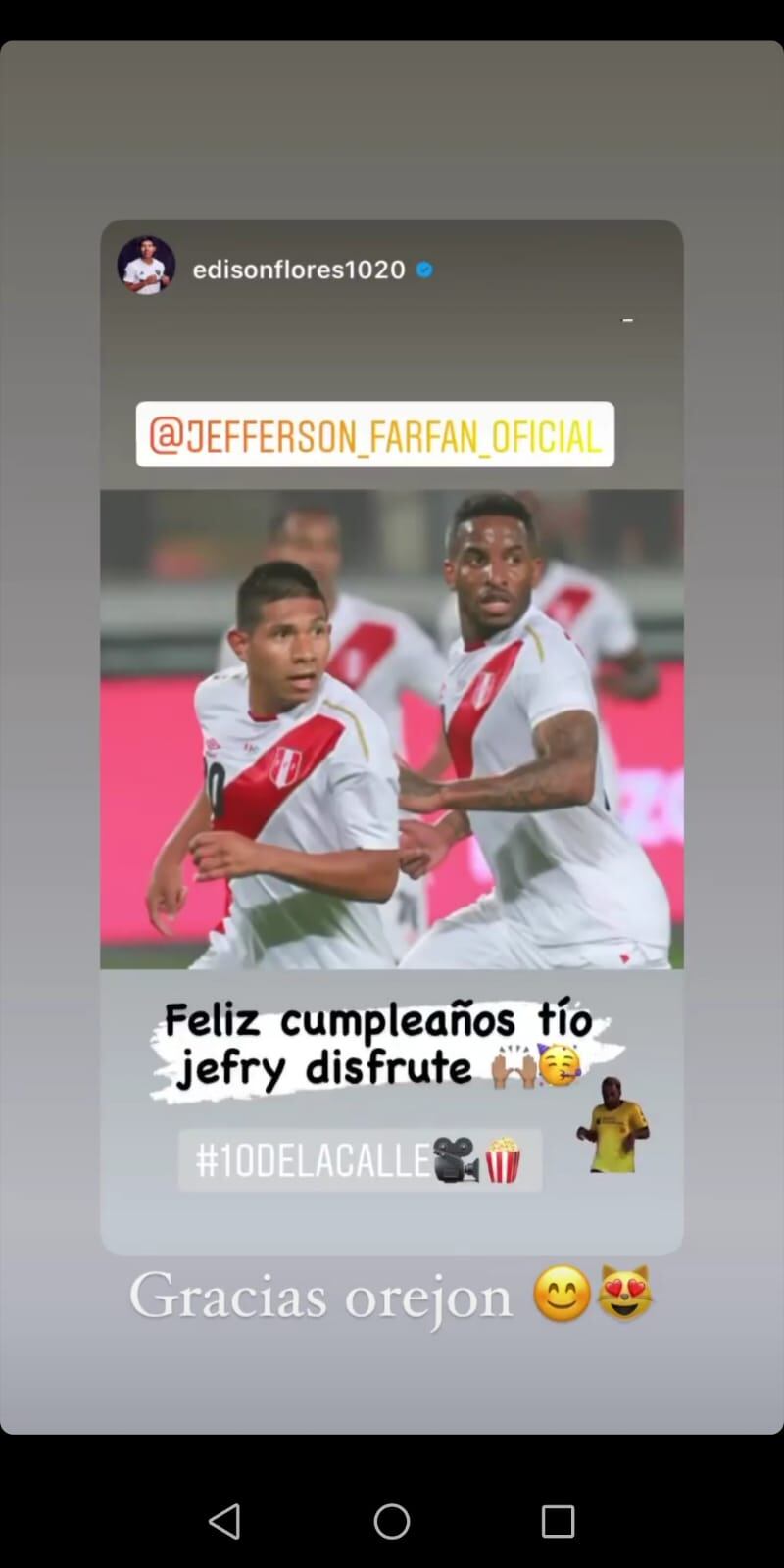 Jefferson Farfán recibió el saludo de varios colegas del medio futbolístico. Foto: Instagram.