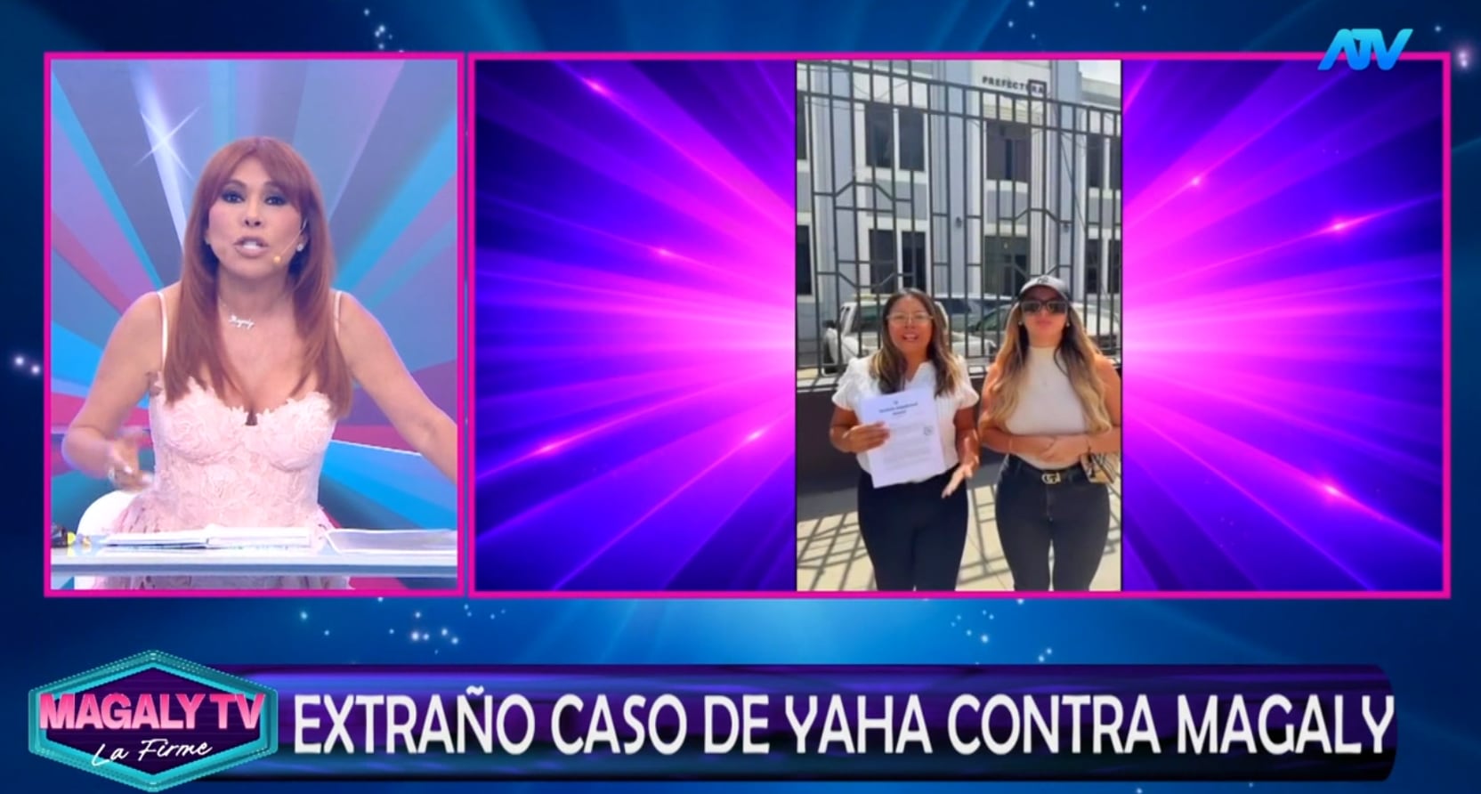 Magaly Medina contra Yahaira Plasencia y las garantías personales dadas por la Prefectura.