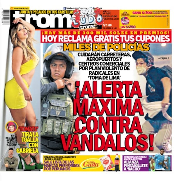 PORTADA TROME JUEVES 13/07/2023