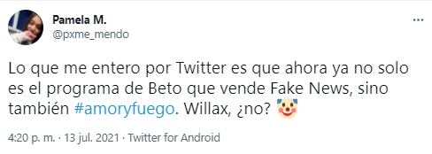 Usuarios critican a Rodrigo González por falso ampay a André Carrillo