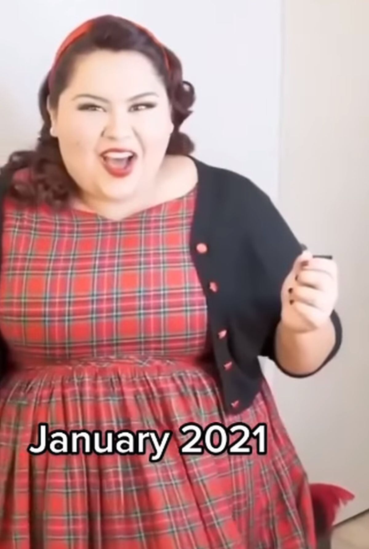 Imágenes de cómo lucía la actriz antes de la intervención quirúrgica (Foto: Gisella Aboumrad / Instagram)