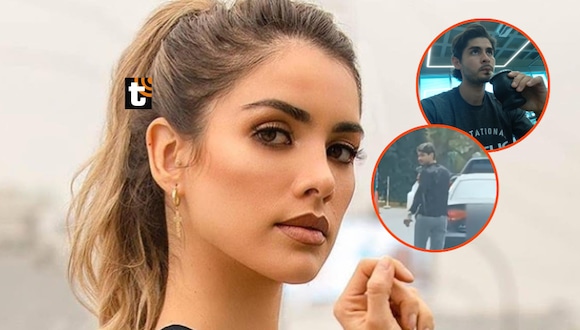 TROME- Korina Rivadeneira es captada con “misterioso hombre” y él maneja el auto de Mario Hart