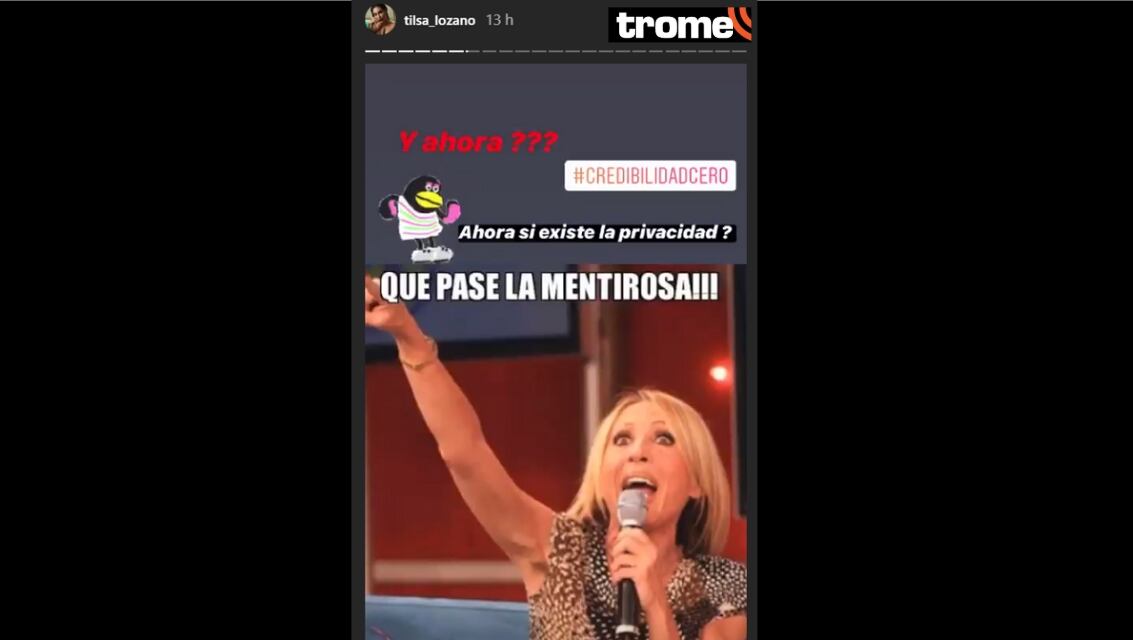 Tilsa Lozano a Magaly Medina