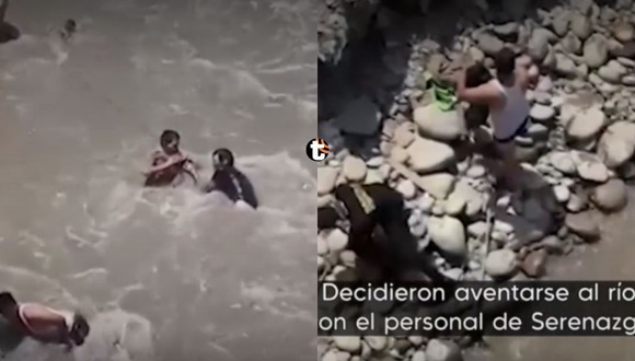 Hombre se lanzó al río para evitar ser capturado en el Agustino