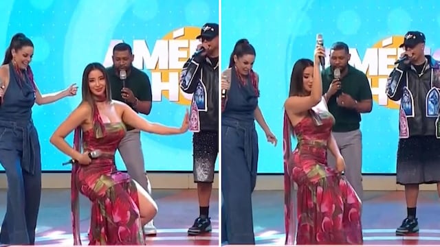 ¡Sacó los pasos prohibidos! Xiomy Kanashiro sorprende al bailar junto a Lil Silvio & El Vega en vivo