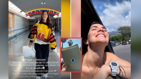 “Después de 10 años”: Korina Rivadeneira se reencuentra con su familia en Venezuela