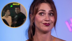 Ducelia es captada besando a madurito pero al final del día, el galán se va con su familia