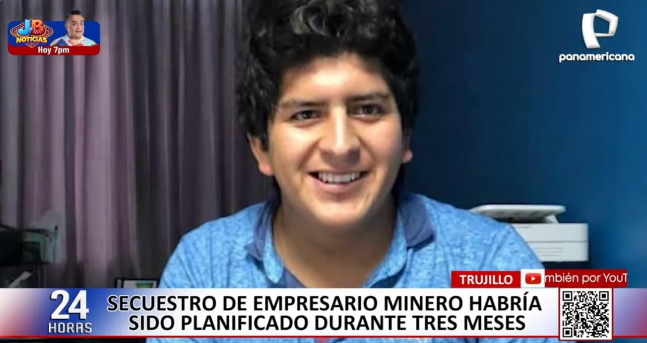 El empresario minero James Lara, de 31 años, fue secuestrado y continúa desaparecido.