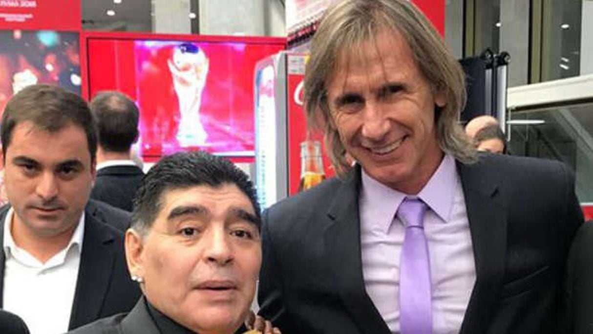Ricardo Gareca y Diego Maradona. (Foto: Difusión)