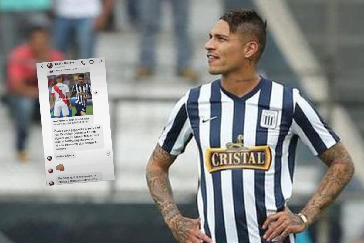 Paolo Guerrero volvió a contestar a hinchas de Alianza Lima tras firmar con Racing. Foto: Composición.