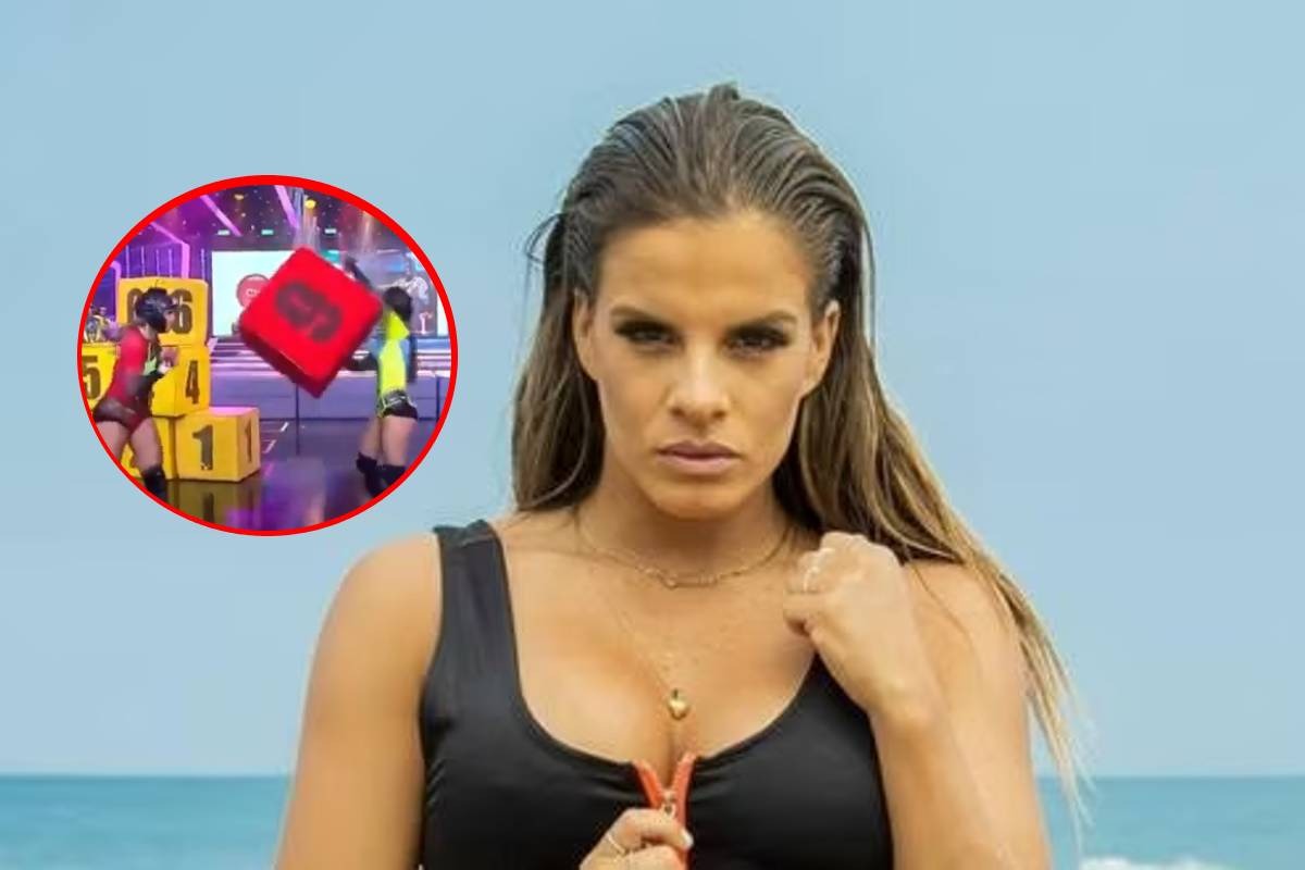 Alejandra Baigorria perdió el control en "Esto Es Guerra". Foto: Difusión