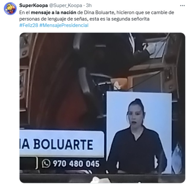 Usuarios crean divertidos memes por el extenso discurso de Dina Boluarte.