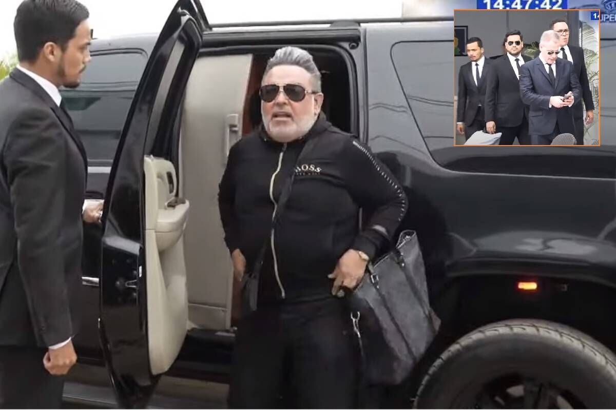 Andrés Hurtado, Chibolín, llegando a La casa de Magaly (Captura ATV)
