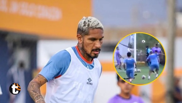 Gol de Paolo Guerrero sorprendió a compañeros de César Vallejo por buen momento del jugador en práctica (Video Canal N)