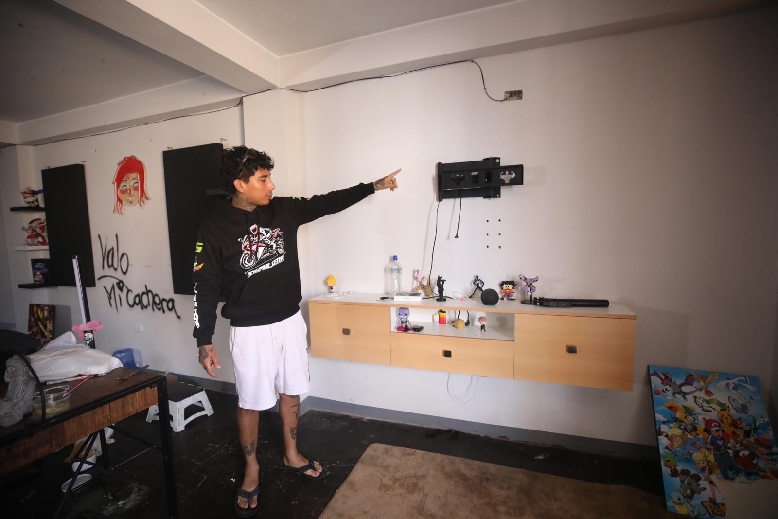 También se llevaron el televisor que tenía en la sala. | Foto: Diana Marcelo / Diario Trome