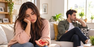 A veces, el miedo a quedarse sola, la costumbre o el temor a perder la relación hacen que termines aceptando como normal una dinámica en la que las muestras de cariño son cada vez más escasas. Foto: Istock / IA.