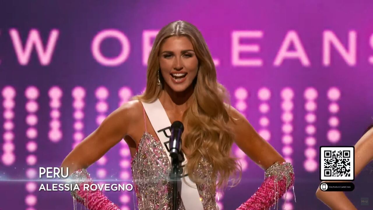 La peruana Alessia Rovegno es la representante de Perú y buscará alzar la corona del Miss Universo 2022 (Foto: Captura de pantalla)