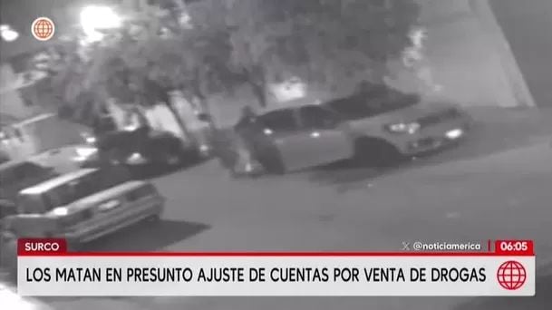 Cámaras de seguridad grabaron el asesinato. Foto: América noticias