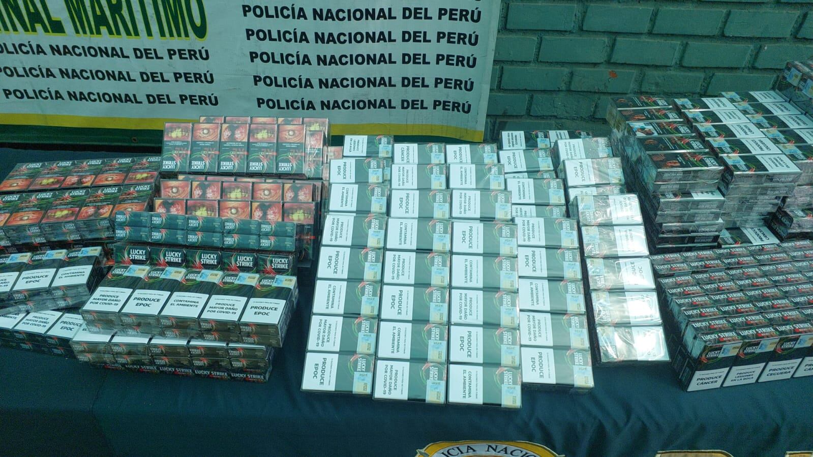 Todo lo incautado fue llevado a las oficinas de la Policía Fiscal.