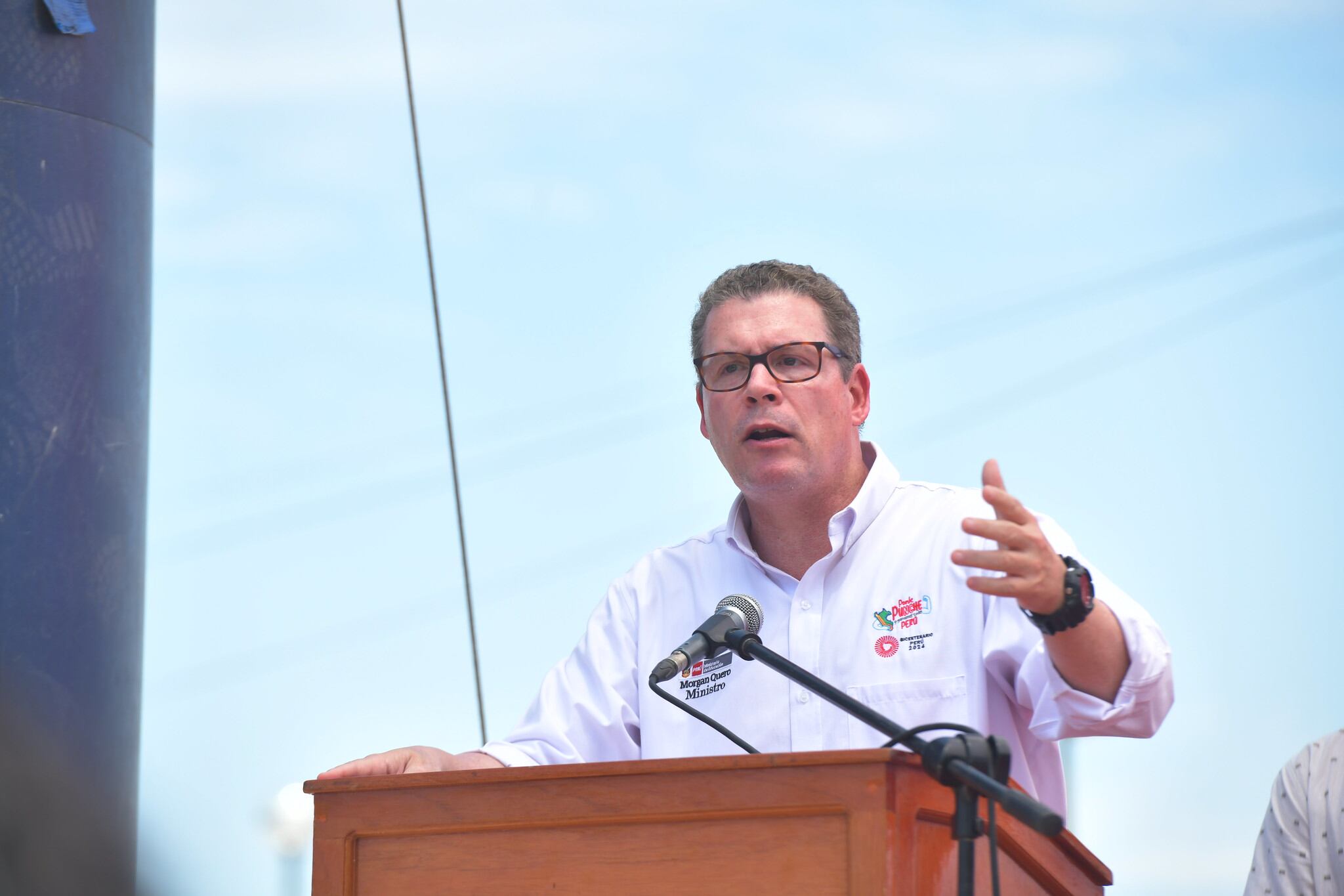 El ministro de Educación, Morgan Quero. (Foto: Minedu)