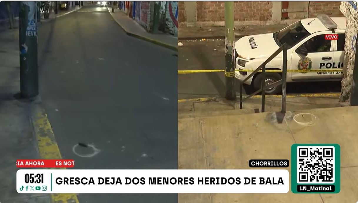 Barristas se pelean a balazos en Chorrillos