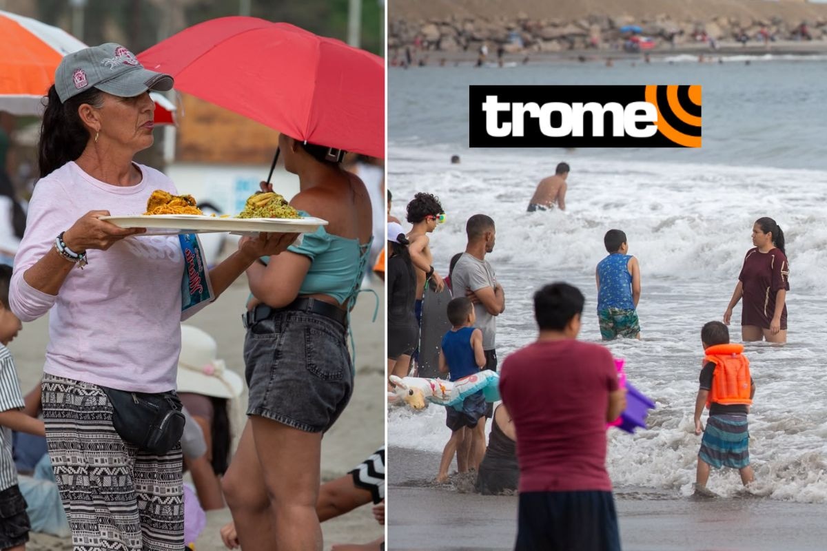 Bañistas acudieron a la playa para darse un chapuzón ante el insoportable calor en Lima. Foto: Fernando Sangama/Trome.