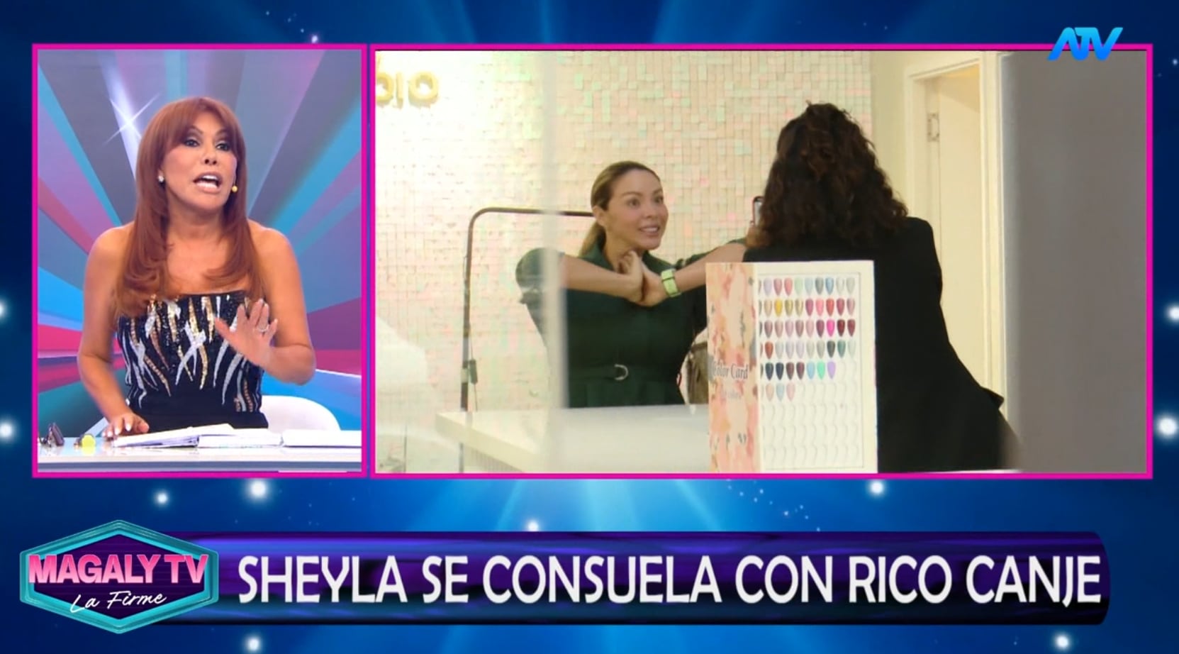 Sheyla Rojas es captada por 'Magaly TV La Firme' como la 'reina del canje' tras terminar con Sir Winston.