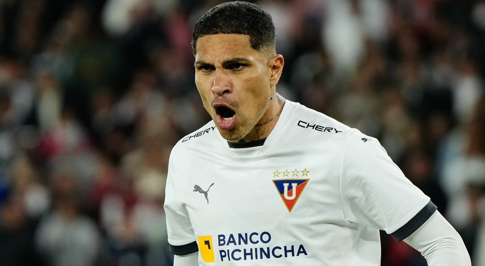 Buen momento de Paolo Guerrero en LDU es clave en la elección de los encuestados. (Foto: Twitter Liga de Quito).