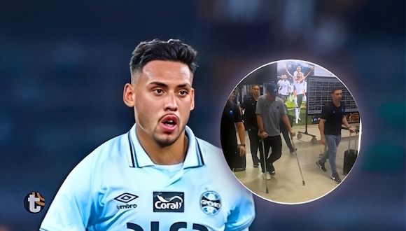 Erick Noriega se retira en muletas tras el Gremio vs Botafogo | VIDEO: Tomás Fernández