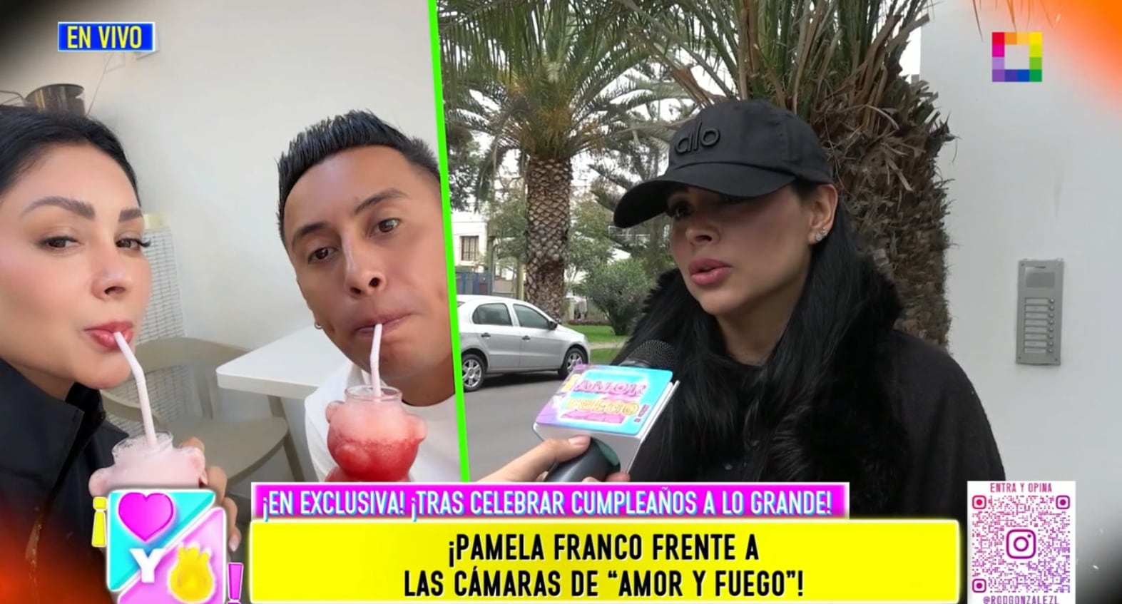 Pamela Franco dice estar conforme con la relación que mantiene con Christian Cueva.