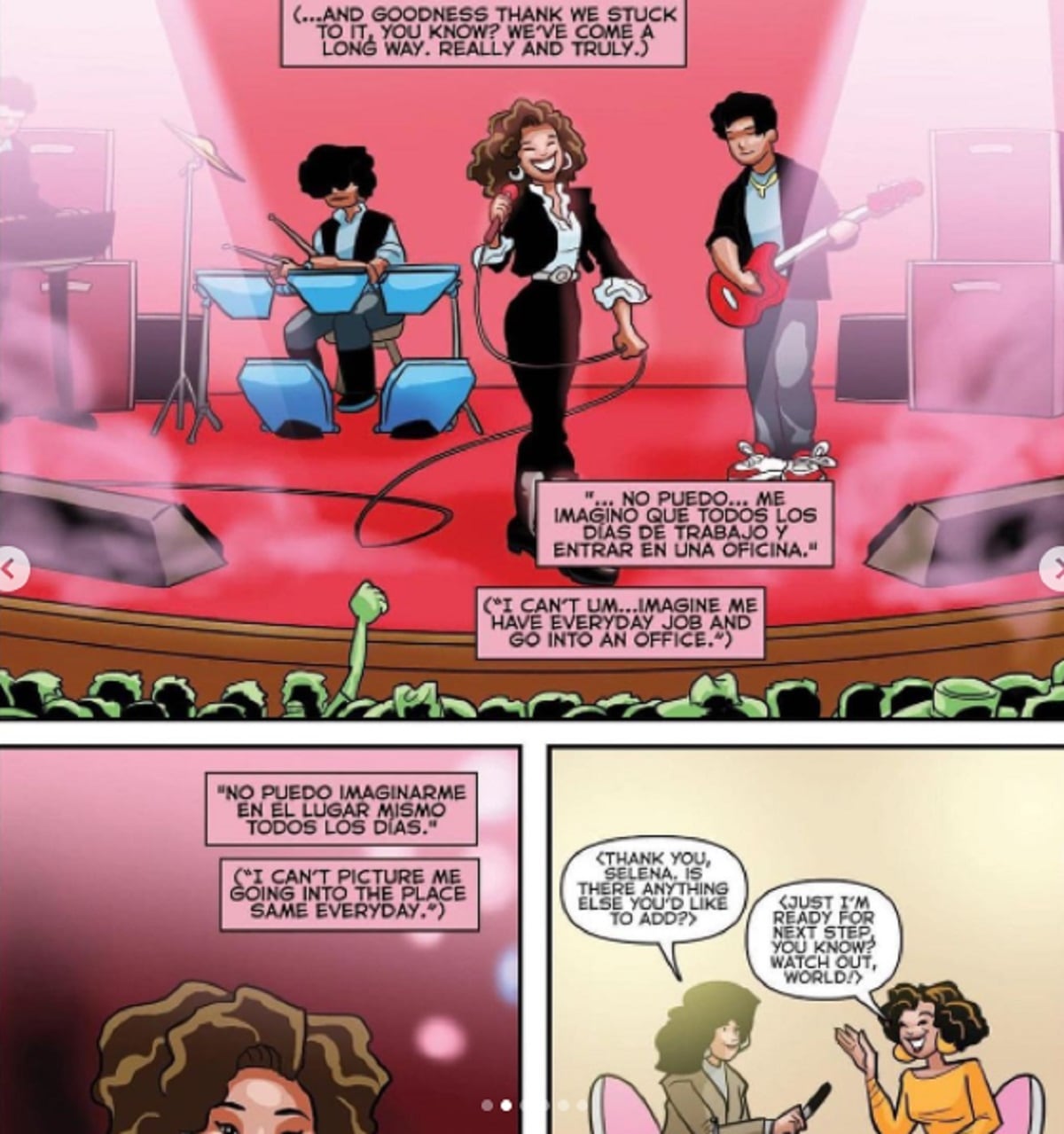 El cómic sobre la vida de Selena Quintanilla mostrará el inicio de su carrera musical (Foto: TidalWaves Comics/ Instagram)