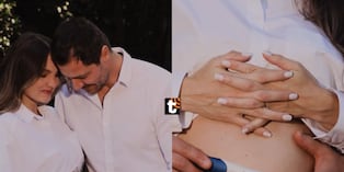 Cachaza anuncia que será mamá junto a André Bankoff.