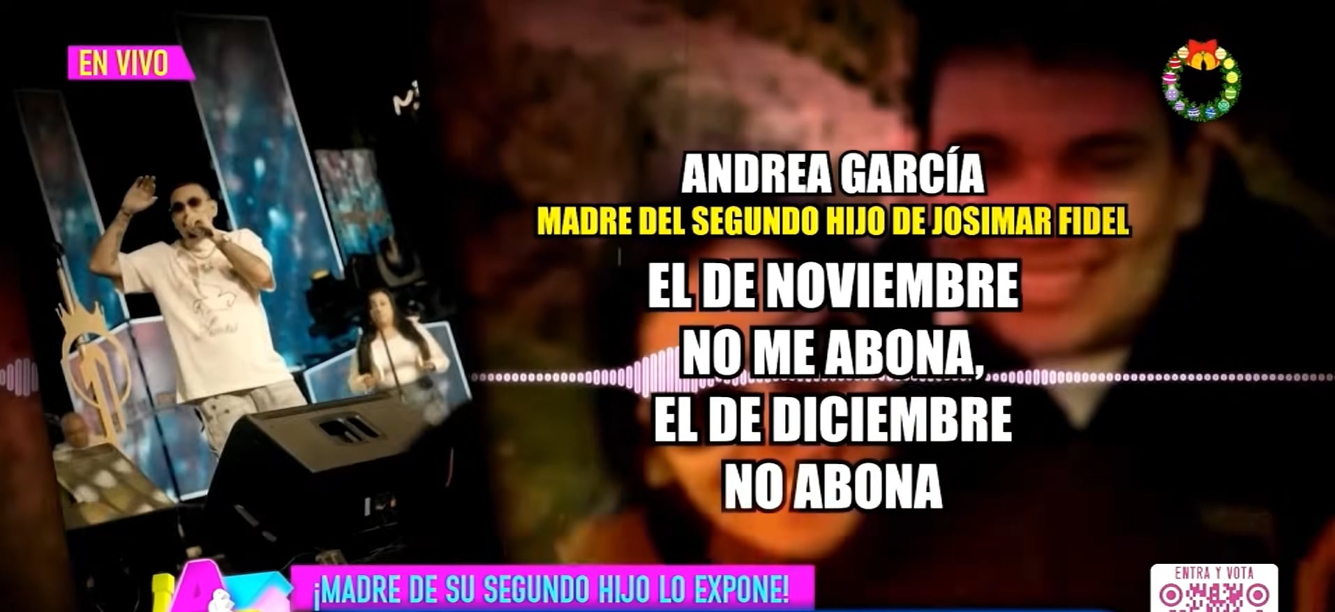 Expareja del salsero expone que le debe 2 meses de pensión. (Fuente: Willax)