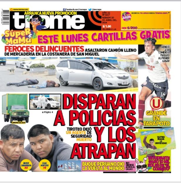 Portada Trome