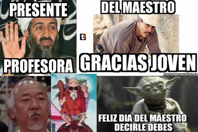 Feliz Día a todos los maestros. (Twitter)