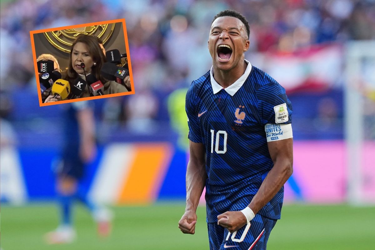 Ahora senadora paraguaya amenaza con demandar a Kylian Mbappé.(AP Photo/Martin Meissner)