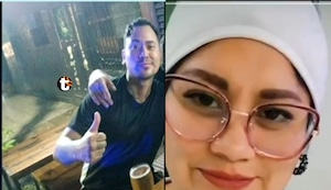 ¡Indignante fuga! Acusado de quemar a su expareja aparece bebiendo cerveza en Argentina mientras ella lucha por su vida