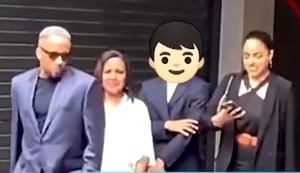 Jefferson Farfán, su mamá doña Charo y sus hijos llegan a KM40 para el evento privado de inauguración