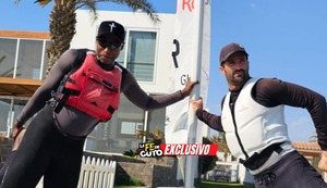 ‘Cuto’ Guadalupe se metió al mar con Stefano Peschiera: “Una charla con un ganador”