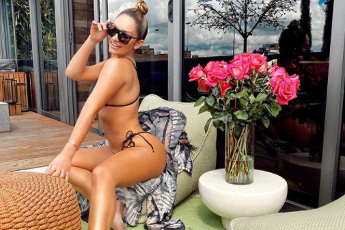 La colombiana luciendo su figura en sus redes sociales. (Foto: Kimberly Reyes / nstagram)