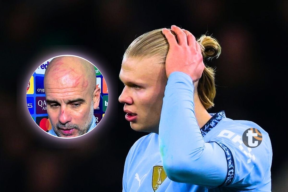 Pep Guardiola no pudo controlar el estrés de ver escapar un nuevo resultado (Foto: EFE)