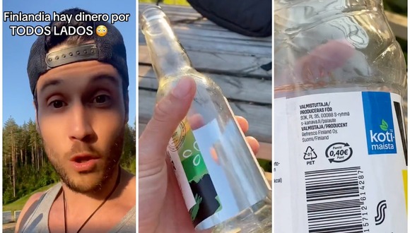 TIKTOK | Argentino es viral al confesar el dinero que puede ganar en Finlandia reciclando botellas. (Foto: @1000experiencias / TikTok)