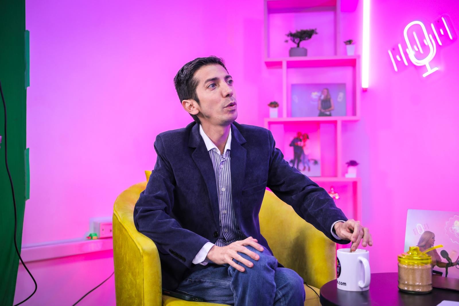 El Flaco Granda en el Café con la Chevez. Foto: Joel Alonzo/@photo.gec