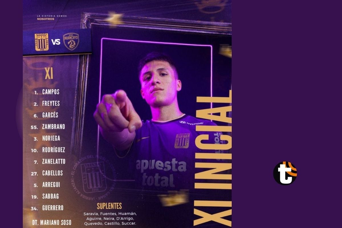 Alianza Lima comparte el once incial ante Sport Huancayo (@ClubALoficial)